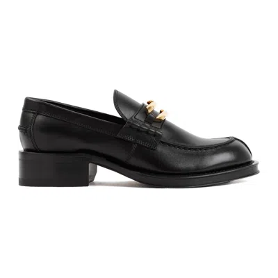 Lanvin Classic Leather Moccasins For Women In Black