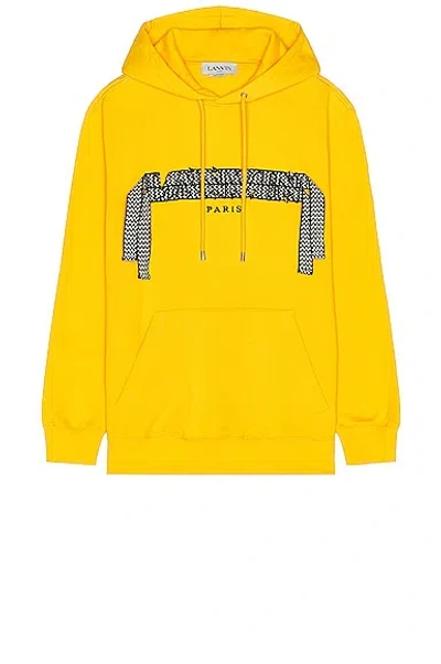 Lanvin Classic Oversized Curblace Hoodie In Sunflower