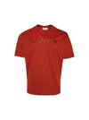 Lanvin Classic Paris Embroidered T-shirt Turkish Red