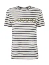 Lanvin Striped Crew Neck T-shirt With Short Sleeves