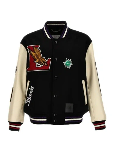 Lanvin Classic Varsity Jacket For Men In Black