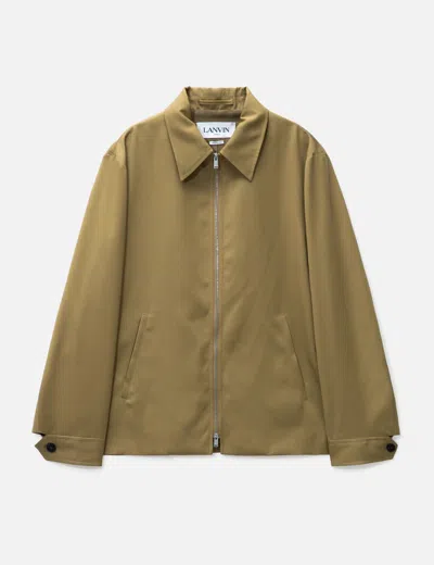 Lanvin Classic Zipped Jacket In Beige