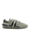 Lanvin Clay Sneakers In Green Suede And Fabric In Green