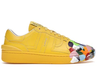 Pre-owned Lanvin Clay Low Top Gallery Dept Sneakers In Yellow