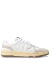 Lanvin Mesh And Leather Clay Sneakers With