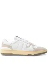 Lanvin Clay Leather & Mesh Low-top Sneakers In White