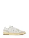 Lanvin Mesh And Leather Clay Sneakers With