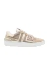 Lanvin Gray Baskets Basses Clay Sneakers In White