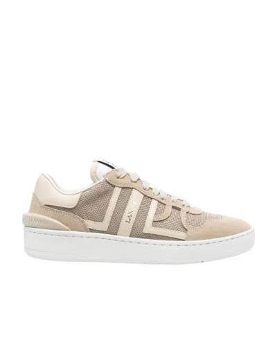 LANVIN LANVIN CLAY MESH LACE-UP SNEAKERS