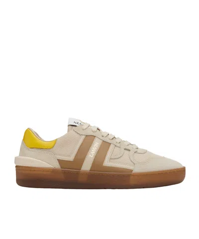 Lanvin Clay Mesh Sneakers In Brown