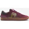 Lanvin Clay Mesh Sneakers In Burgundy/green