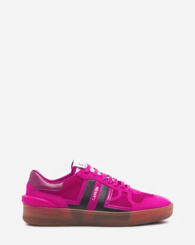 Lanvin Clay Mesh Sneakers For Women In Fuchsia/blue