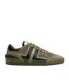 Lanvin Khaki Clay Mesh Sneakers In Green