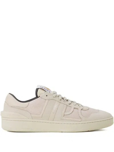 Lanvin Clay Monochrome Mesh Sneakers In Gray
