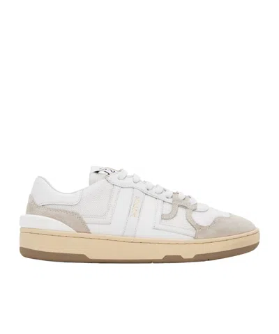 Lanvin Clay Mesh Sneakers In White