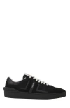 Lanvin Clay Monochrome Mesh Sneakers In Black