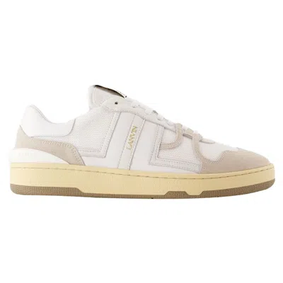 LANVIN CLAY SNEAKERS - LANVIN - LEATHER - WHITE