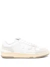 Lanvin Mesh And Leather Clay Sneakers With