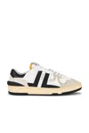 Lanvin Black And White Leather Clay Low Mesh Sneakers