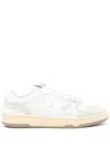 Lanvin Mesh And Leather Clay Sneakers With