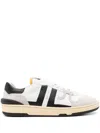 Lanvin Low-top Sneakers With Suede And Smooth Leather Accents In Multi