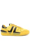 Lanvin Clay Sneakers In Yellow Suede And Fabric In Yellow