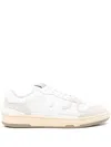Lanvin Mesh And Leather Clay Sneakers With In White