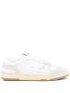 Lanvin Mesh And Leather Clay Sneakers With In White