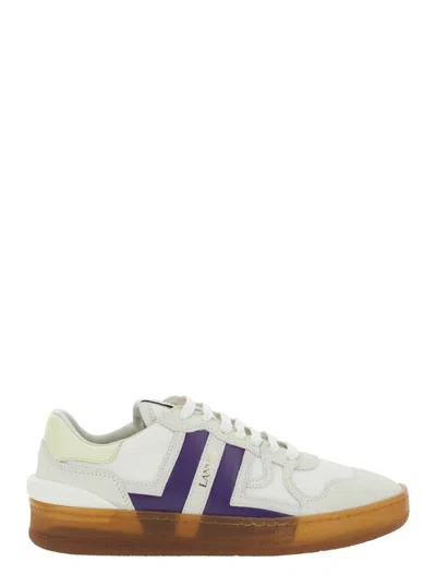 Lanvin Clay' White Leather Sneaker