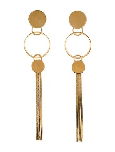 Pre-owned Lanvin Clip-on Drop Earrings In Multi
