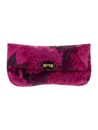 Pre-owned Lanvin Clutch In Pink