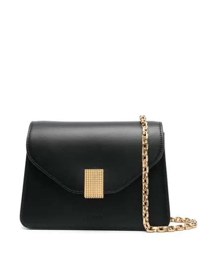 Lanvin Clutch With Chain Concert Bags In Black