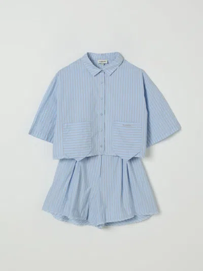 Lanvin Co-ords  Kids Color Striped In Blue