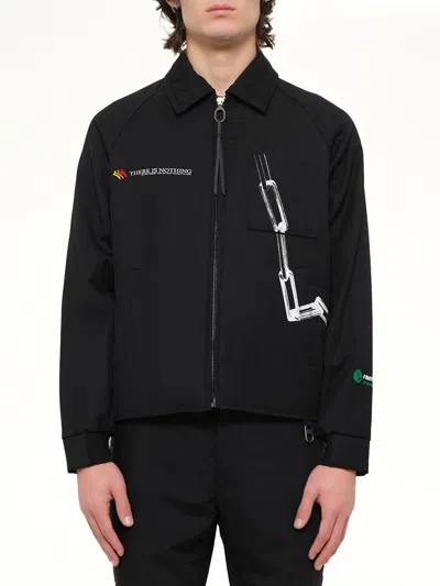 Lanvin Coach Chain Jacket In Black