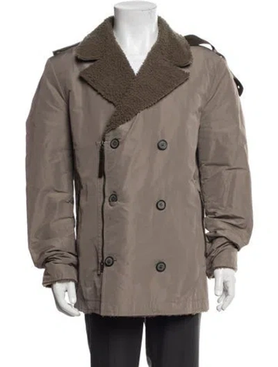 Pre-owned Lanvin Coat In Brown/green