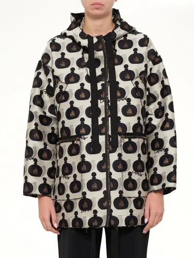 Lanvin Printed Parka In White