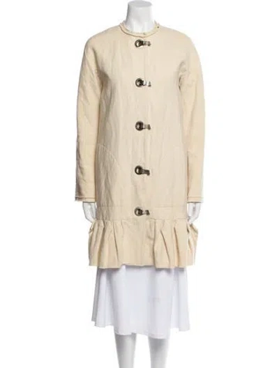 Pre-owned Lanvin Coat In Neutral