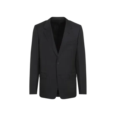 Lanvin Navy Blue Single Breasted Tailored Virgin Wool Jacket