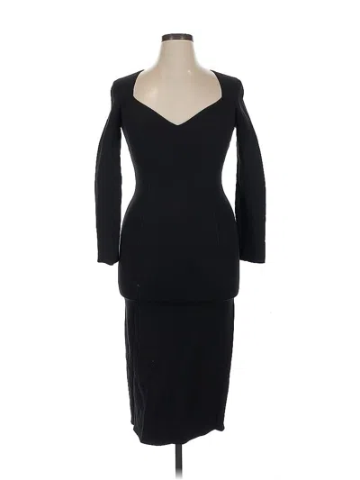Pre-owned Lanvin Cocktail Dress In Black