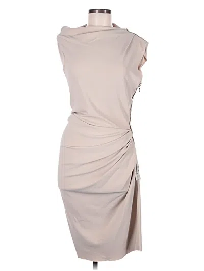 Pre-owned Lanvin Cocktail Dress In Tan