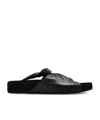 Lanvin Cocoon Knotted Slides In Black