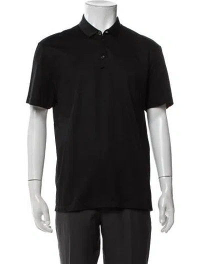 Pre-owned Lanvin Collar Short Sleeve Polo Shirt In Black