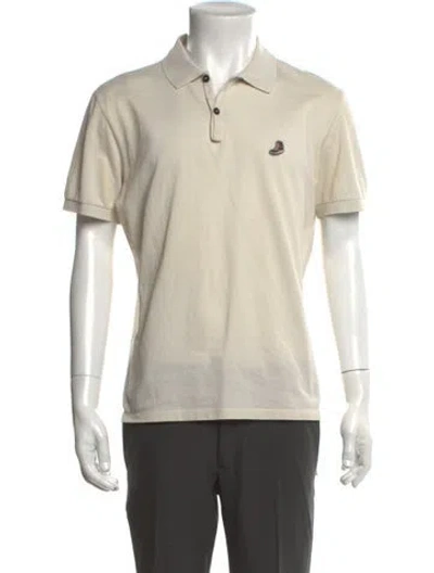 Pre-owned Lanvin Collar Short Sleeve Polo Shirt In Neutral