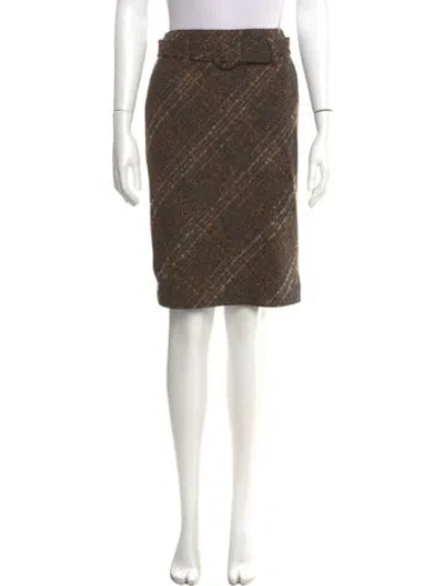 Pre-owned Lanvin Collection Knee-length Skirt In Brown