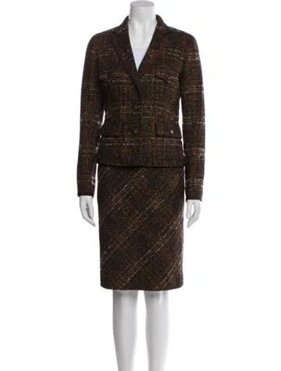 Pre-owned Lanvin Collection Printed Evening Jacket In Brown