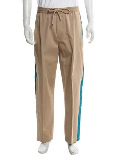 Pre-owned Lanvin Colorblock Pattern Pants In Brown