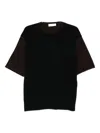 Lanvin Colour-block Short-sleeve T-shirt In Black