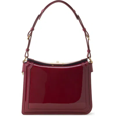 Lanvin Compagnon 20 Bag In Patent Leather In Red