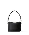 Lanvin Compagnon Small Asymmetrical Bag With A Python Finish In Black