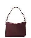 Lanvin Compagnon Asymmetrical Bag In Leather In Burgundy